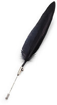 Thumbnail for your product : Ann Demeulemeester Feather & Sterling Silver Stick Pin