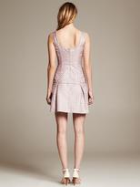 Thumbnail for your product : Banana Republic BR Monogram Pink Jacquard Fit-and-Flare Dress