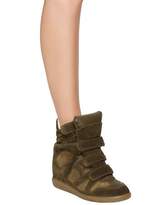 Thumbnail for your product : Isabel Marant Etoile 80mm Bekett Suede Wedge Sneakers