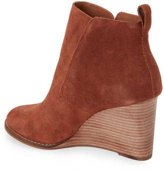 Lucky Brand Chipmunk Yoniana Pull-On Wedge Booties