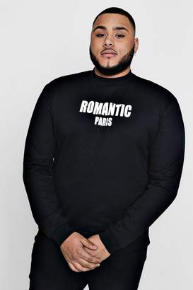 Big And Tall Romantic Paris Sweater