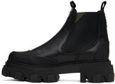 Thumbnail for your product : Ganni Black Leather Low Chelsea Boots