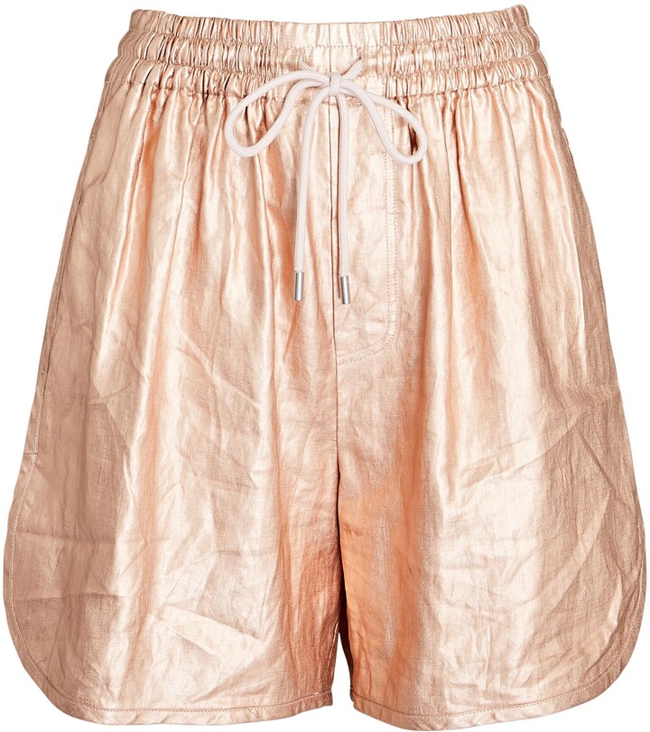 a gold shorts