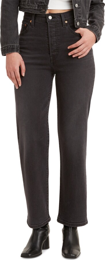 Levi's Women's Ribcage High Rise Straight Ankle Jeans
