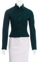 Thumbnail for your product : Alaia Leather-Accented Wool Jacket