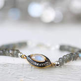 Thumbnail for your product : Artique Boutique Labradorite, Moonstone And Diamond Bracelet