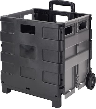 Simplify Jumbo Tote & Go Collapsible Utility Cart in Black