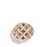 Thumbnail for your product : David Yurman Venetian Quatrefoil Dome Ring with Diamonds in Rose Gold