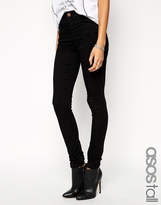 Thumbnail for your product : ASOS TALL Ridley High Waist Ultra Skinny Jeans In Clean Black