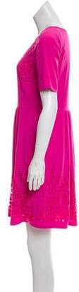ALICE by Temperley Laser Cut Knee-Length Dress Pink Laser Cut Knee-Length Dress
