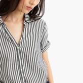 Thumbnail for your product : J.Crew Petite short-sleeve button-up shirt in stripe