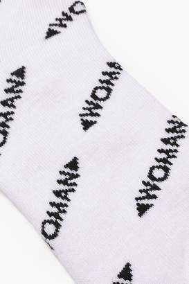 boohoo Woman Repeat Print Ankle Socks