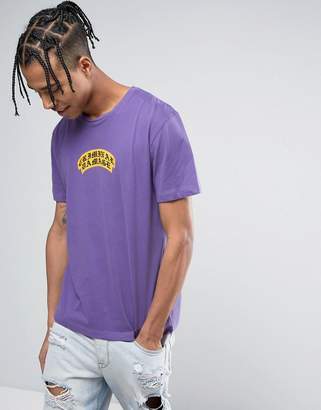 Criminal Damage T-Shirt In Purple With Text Logo