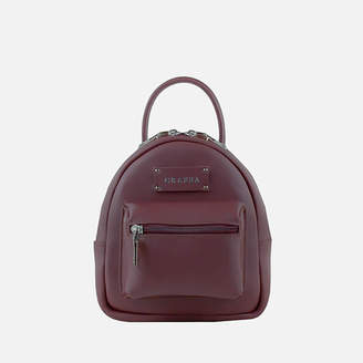 Grafea Women's Mini Zippy Backpack - Burgundy