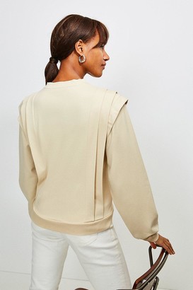 Karen Millen Lounge Diamante Jersey Sweatshirt