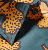 Thumbnail for your product : Burberry Leaf-Print Cotton and Silk-Blend Shirt
