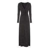 Thumbnail for your product : Jane Norman Black Glitter Knot Front Maxi Dress