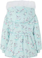 Thumbnail for your product : Monsoon Baby Sienna Swan Print Padded Coat