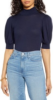 Thumbnail for your product : Halogen Mock Neck Puff Shoulder Sweater