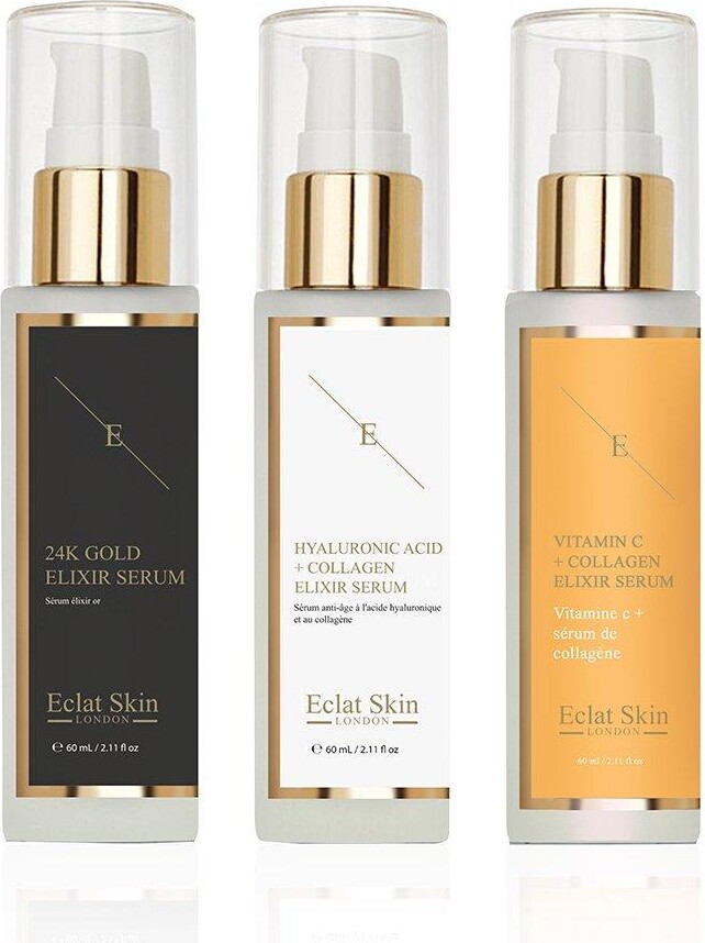Eclat Skin London Vitamin C + Collagen Elixir Serum 60ml + Hyaluronic