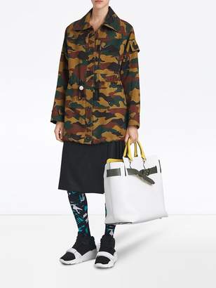 Burberry Boyfriend Fit Camouflage Print Jacket