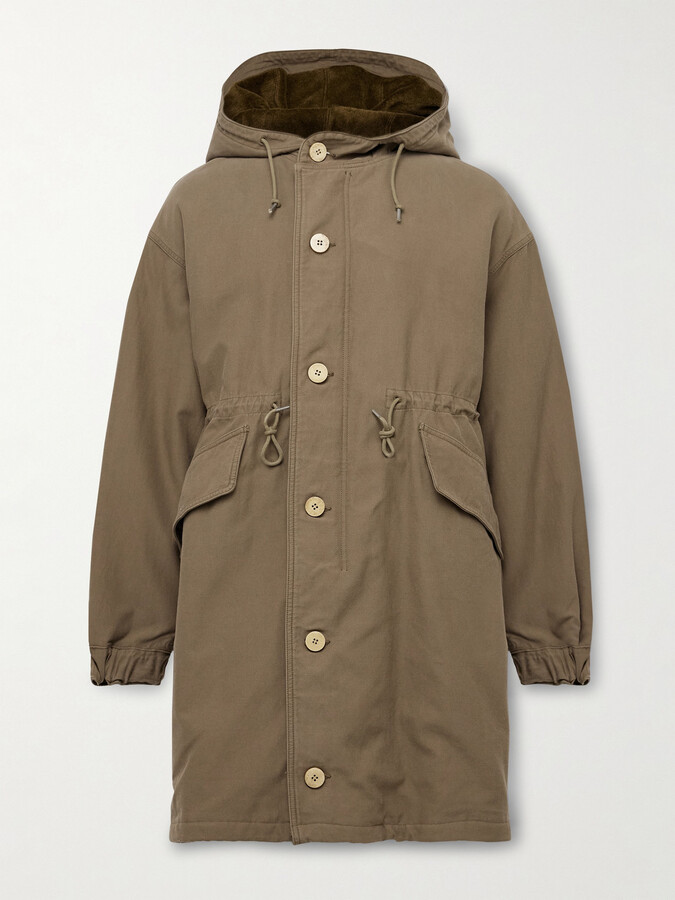 Cotton and Nylon-Blend Hooded Parka