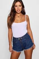 Thumbnail for your product : boohoo Petite Tie Back Square Beck Bodysuit