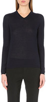 Thumbnail for your product : Jil Sander V-neck silk and cashmere-blend top