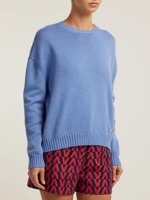 Valentino Cashmere Sweater - Womens - Light Blue
