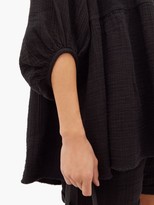 Thumbnail for your product : Anaak Anaak Babydoll Scoop-neck Cotton Top - Black