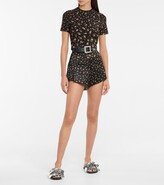 Thumbnail for your product : Paco Rabanne High-rise floral shorts