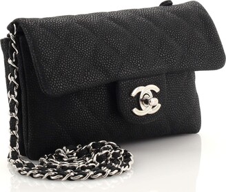 chanel purse black caviar classic