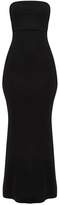 Thumbnail for your product : PrettyLittleThing Black Bandeau Frill Hem Maxi Dress