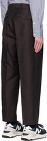 Thumbnail for your product : Comme des Garçons Homme Brown Pleated Trousers