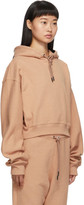 Thumbnail for your product : Reebok x Victoria Beckham Beige Cropped Hoodie