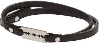 McQ Mini Razor Leather Wrap Bracelet - for Women