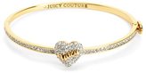 Thumbnail for your product : Juicy Couture Pave Heart Skinny Hinged Bangle