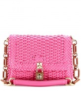 Thumbnail for your product : Dolce & Gabbana Dolce Woven Leather Shoulder Bag