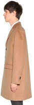 Thumbnail for your product : DSQUARED2 Single Breasted Wool & Camel Blend Coat