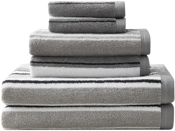 Nautica Signature Grey 6-Piece Towel Set