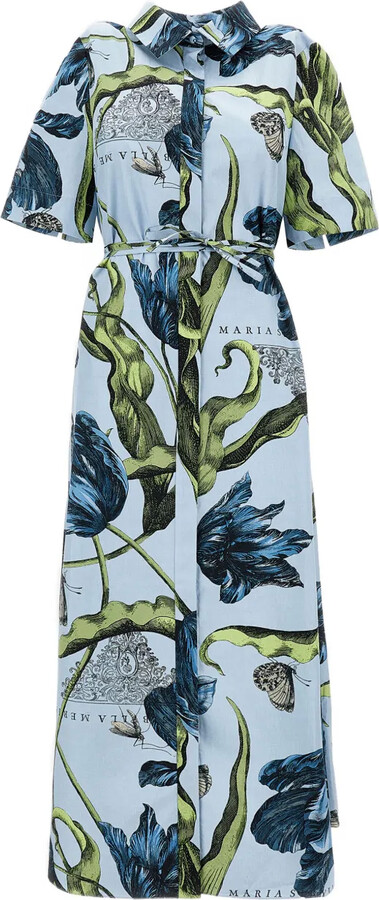 Erdem Tulip-Print Midi Dress