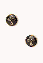 Thumbnail for your product : Forever 21 Lacquered Cross Dome Studs