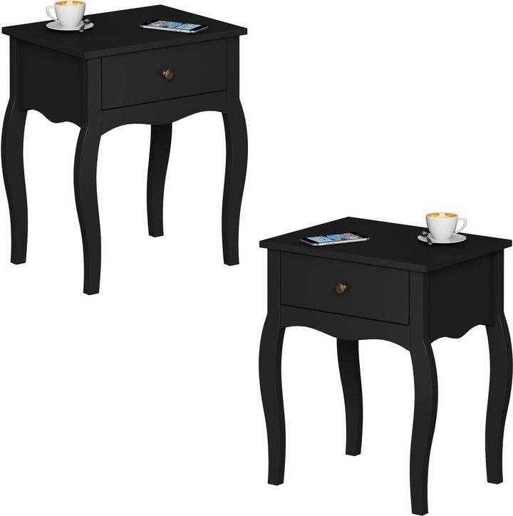 Global Pronex End Table with Wavy Silhouette & Curved Legs, Narrow