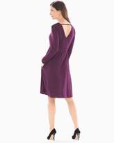 Thumbnail for your product : Soft Jersey Faux Wrap Surplice Dress Glittered Bordeaux