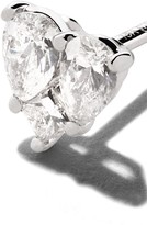 Thumbnail for your product : As 29 18kt white gold Mye heart illusion diamond stud earrings