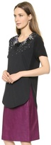 Thumbnail for your product : 3.1 Phillip Lim Overlap Beaded Tee