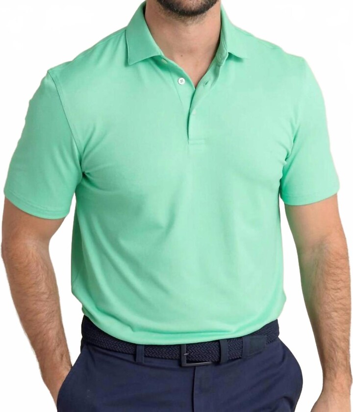 Southern Tide Short Sleeve Belfair Performance Polo In Parakeet