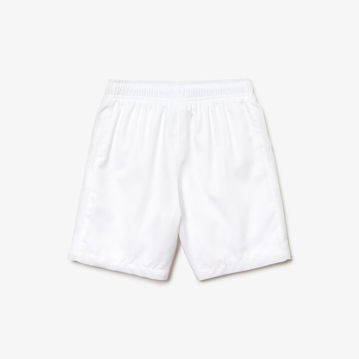 boys black lacoste shorts