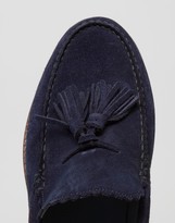 Thumbnail for your product : Grenson Grayson Suede Tassel Loafers