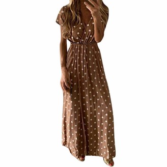 Kalorywee Dresses Polka Dot Maxi Dress Women